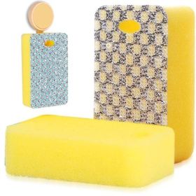 Durable Four Jacquard Sponges - Ideal for Multiple Cleaning Tasks (Option: Jacquard sponge)