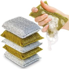 Elegant Four-piece Gold and Silver Rags - Elevate Your Kitchen Cleanliness in Style (Option: 4pcs)